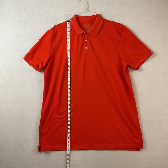 Foundry Supply Co Shirt Mens XLT Orange Knit Polo Short Sleeves Collar - Picture 3 of 8